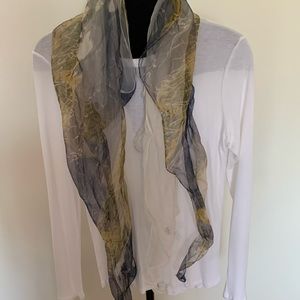 Hundred percent silk scarf